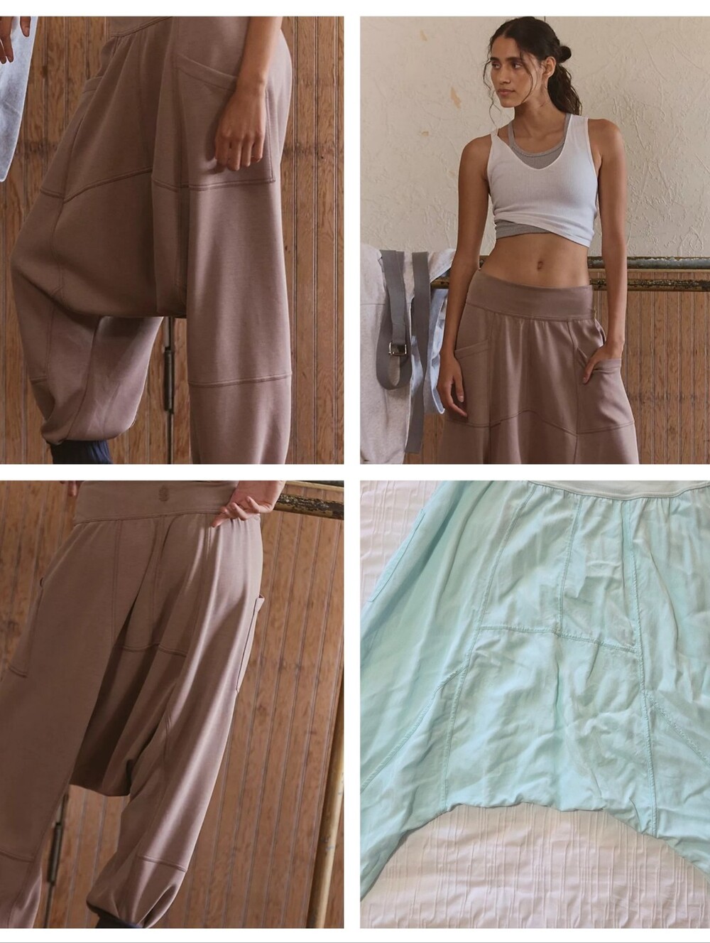 Free People Movement- Mint "Give Your All"  Harem Pant